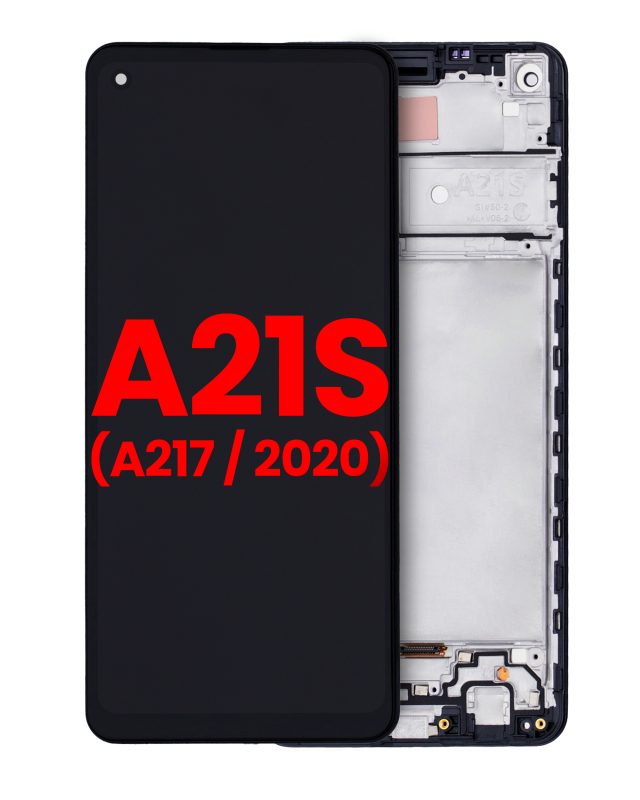 Display LCD completo con Frame per Samsung Galaxy A21s (A217 / 2020) (tutti i colori)