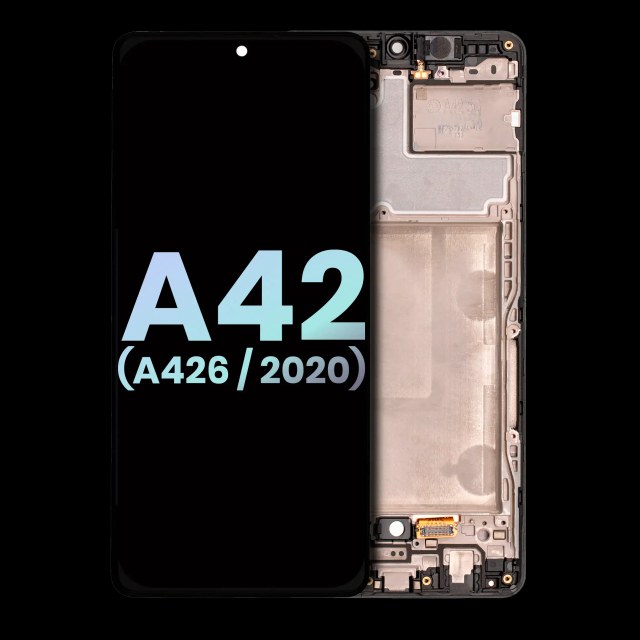 Display OLED completo con Frame per Samsung Galaxy A42 5G (A426 / 2020) (Service Pack) (Prism Dot Nero)