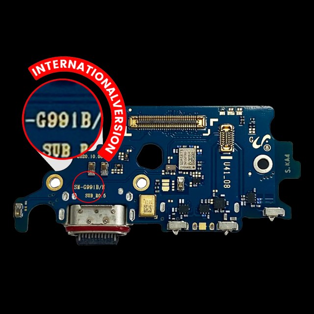Connettore di ricarica Scheda con Sim Card Reader per Samsung Galaxy S21 5G (G991B) (International Version) (Premium)