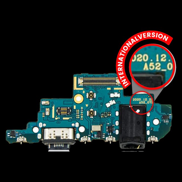 Connettore di ricarica con jack cuffie per Samsung Galaxy A52 4G (A525 / 2021) A52 5G (A526 / 2021) (International Version) (Premium)