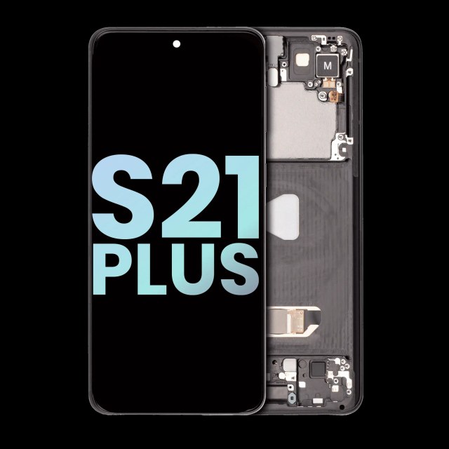 Display OLED completo con Frame per Samsung Galaxy S21 Plus 5G (Service Pack) (Phantom Nero)