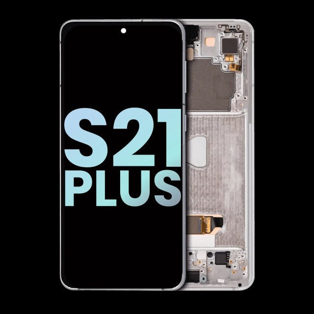 Display OLED completo con Frame per Samsung Galaxy S21 Plus 5G (Service Pack) (Phantom Argento)
