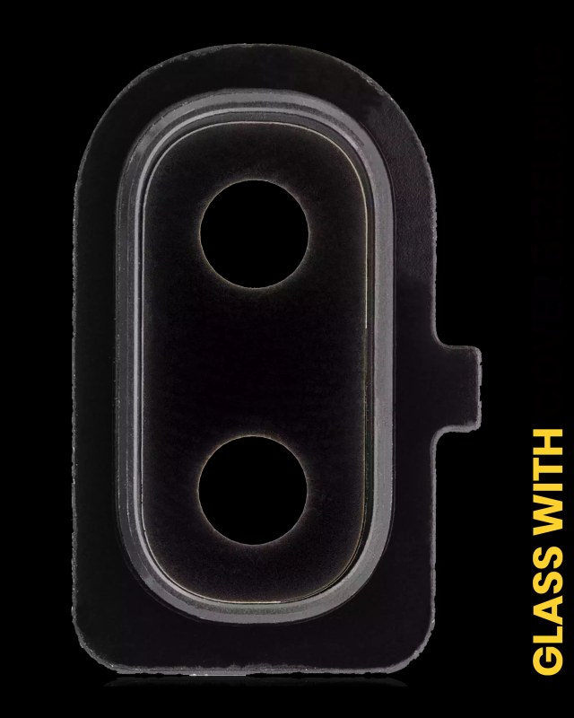 Lente fotocamera posteriore con Cover Cornice Ring per Samsung Galaxy A10E (A102 / 2019) (Nero)