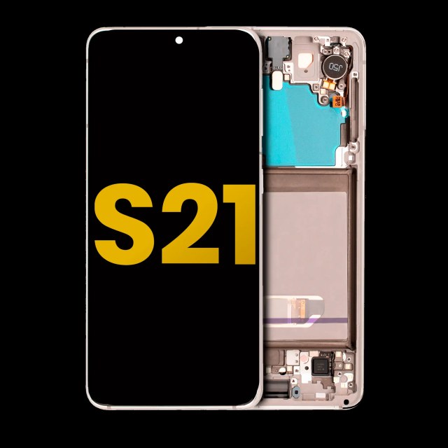 Display OLED completo con Frame per Samsung Galaxy S21 5G (Refurbished) (Phantom Bianco)