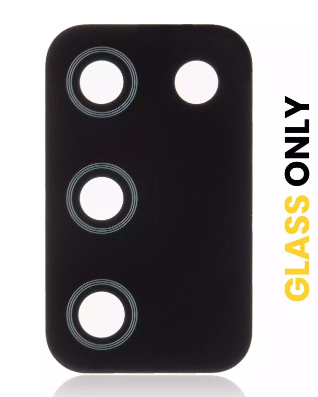 Lente fotocamera posteriore (solo vetro) con adesivo per Samsung Galaxy A02s (A025F / A025M / 2020)