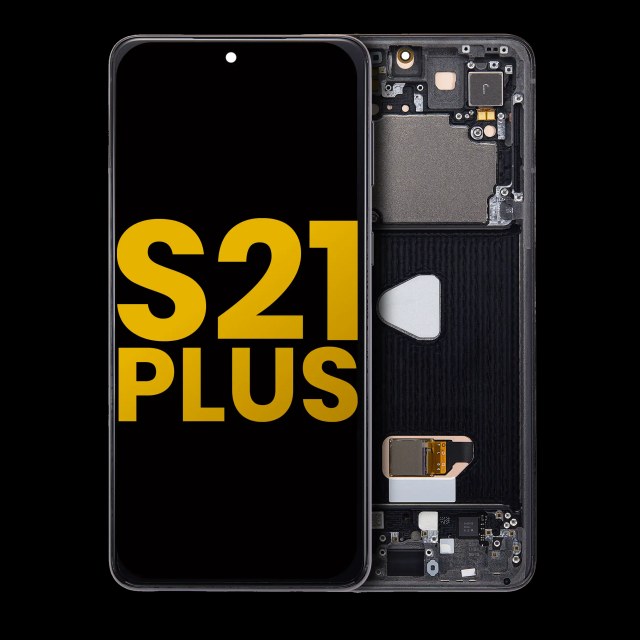Display OLED completo con Frame per Samsung Galaxy S21 Plus 5G (Refurbished) (Phantom Nero)