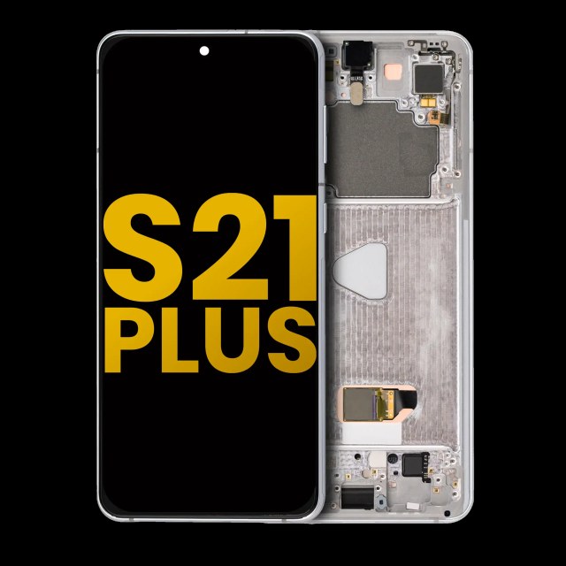Display OLED completo con Frame per Samsung Galaxy S21 Plus 5G (Refurbished) (Phantom Argento)