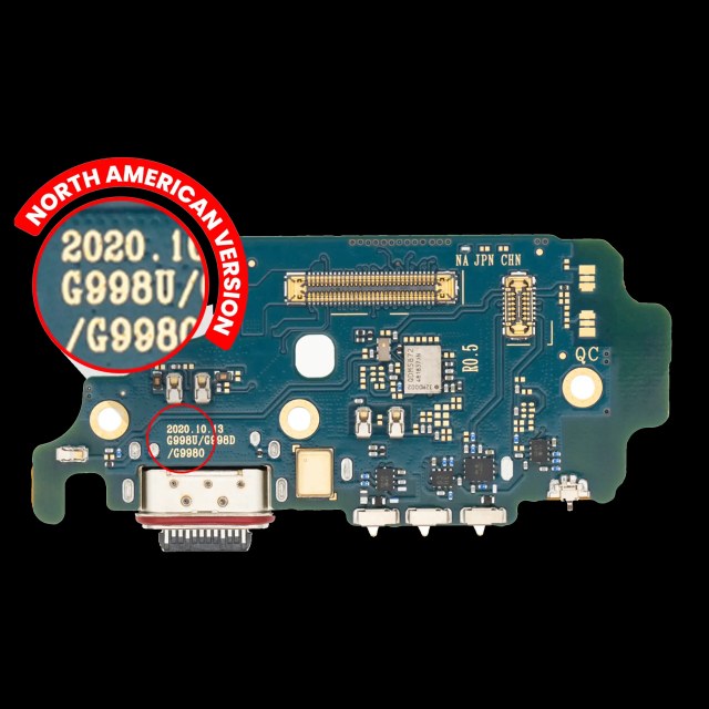 Connettore di ricarica Scheda con Sim Card Reader per Samsung Galaxy S21 Ultra 5G (G998U) (US Version) (Premium)