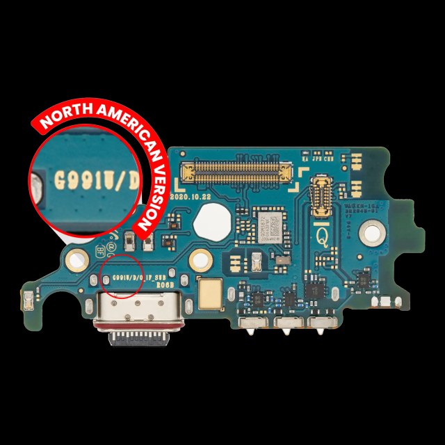 Connettore di ricarica Scheda con Sim Card Reader per Samsung Galaxy S21 5G (G991U) (US Version) (Premium)