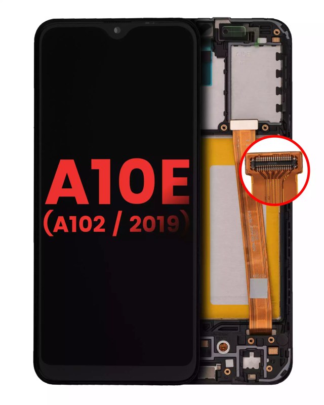 Display LCD completo con Frame per Samsung Galaxy A10E (A102 / 2019) (tutti i colori)