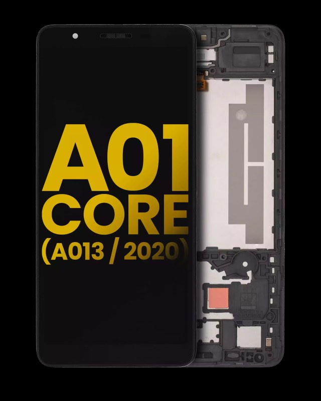 Display LCD completo con Frame per Samsung Galaxy A01 Core (A013 / 2020) (Refurbished) (Nero)