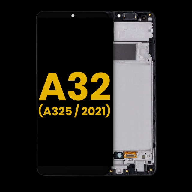 Display OLED completo con Frame per Samsung Galaxy A32 4G (A325 / 2021) (Refurbished) (Awesome Nero)