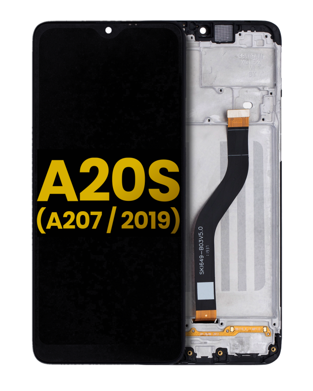 Display LCD completo con Frame per Samsung Galaxy A20S (A207 / 2019) (Refurbished) (tutti i colori)