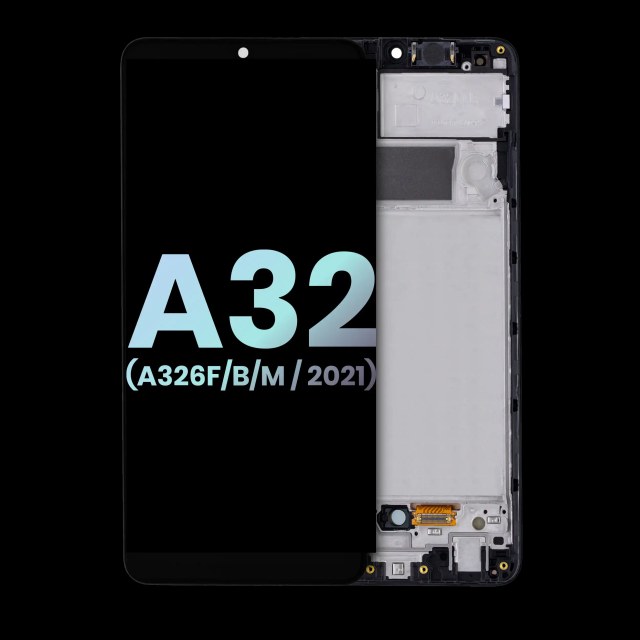 Display LCD completo con Frame per Samsung Galaxy A32 5G (A326F/B/M / 2021) (International Dual Sim Model) (Service Pack) (Awesome Nero)