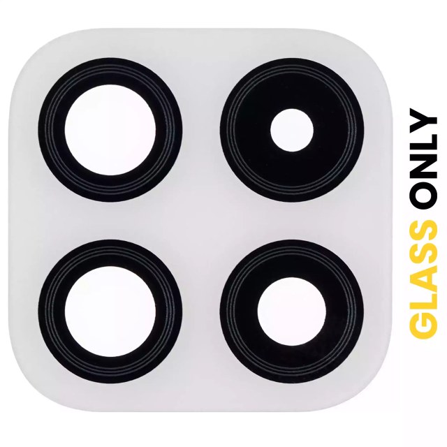 Lente fotocamera posteriore (solo vetro) con adesivo per Samsung Galaxy A22 5G (A226 / 2021) (Bianco)