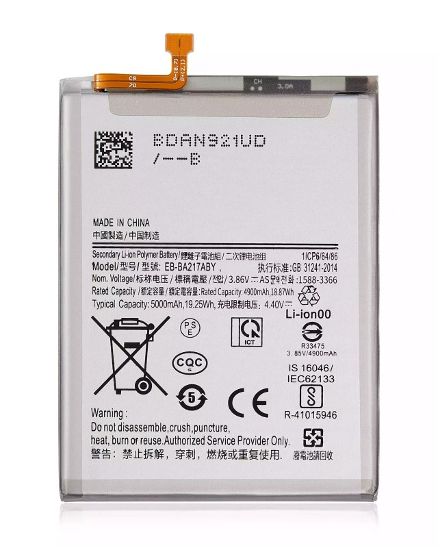 Batteria di ricambio per Samsung Galaxy A02 (A022) / A21s (A217) / A12 (A125) / A12 Nacho (A127) / A13 5G (A136U) / A13 (A135) / A04s (A047)/F13 (E135)/A13s (A137)/A13 4G (A135)