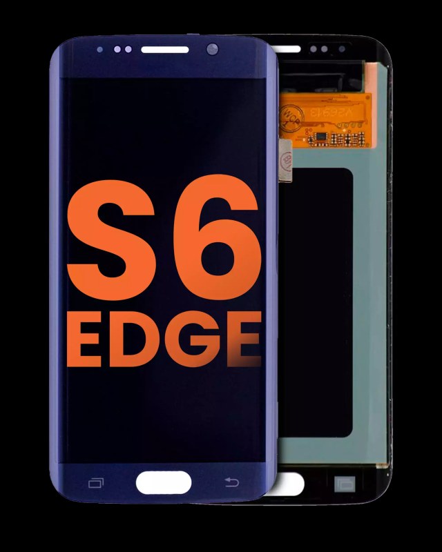 Display OLED completo senza Frame per Samsung Galaxy S6 Edge (Blemish: Grade B) (Nero zaffiro)