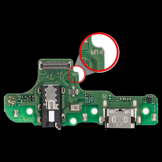Connettore di ricarica con scheda per Samsung Galaxy A20s (A207M / 2019) (M14) (International Version)