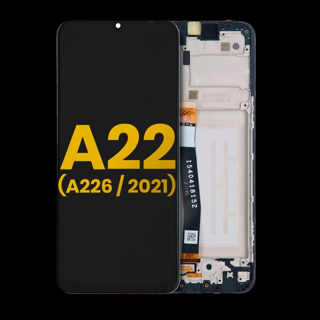 Display LCD completo con Frame per Samsung A22 5G (A226 / 2021) (Refurbished) (tutti i colori)