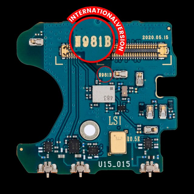 Microfono PCB Scheda per Samsung Galaxy Note 20 5G (N981B) (International Version)