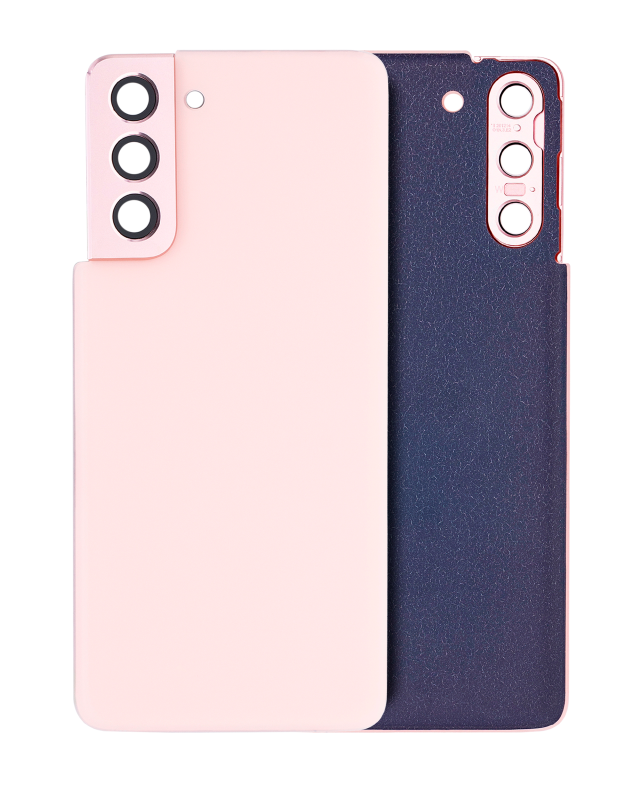 vetro cover posteriore con Vetro fotocamera per Samsung Galaxy S21 5G (No Logo) (Phantom Rosa)