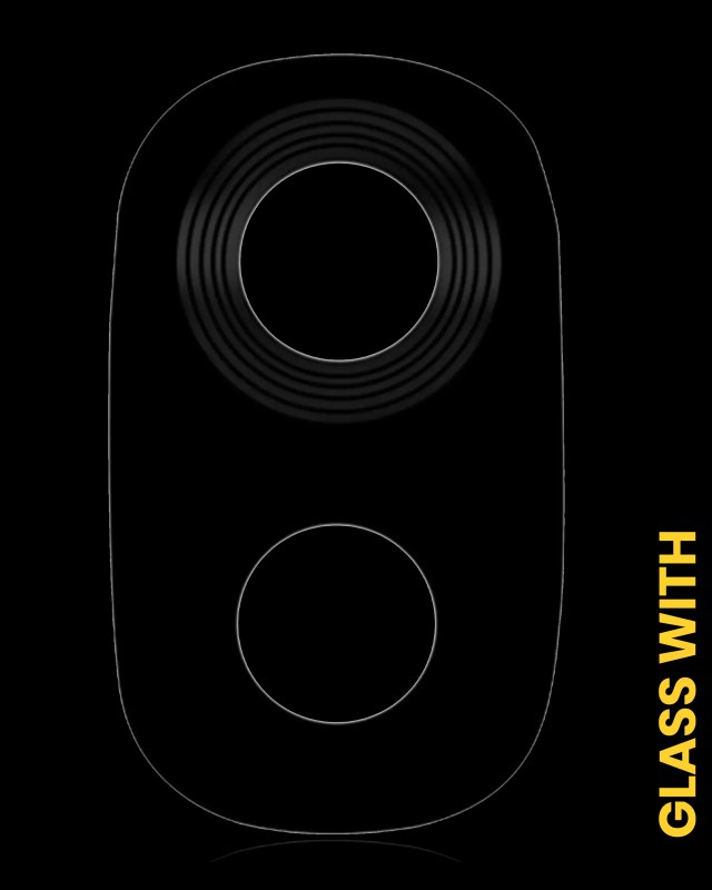Lente fotocamera posteriore con Cornice Ring per Samsung Galaxy J3 (J337 / 2018) (Nero)