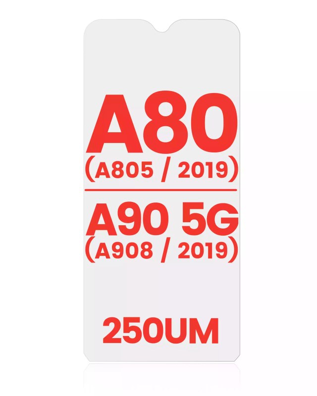 OCA per Samsung Galaxy A80 (A805 / 2019) / A90 5G (A908 / 2019) (10 pezzi) (250um)