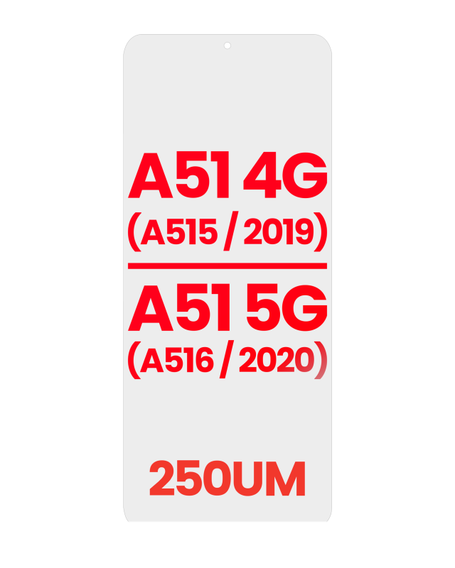 OCA per Samsung Galaxy A51 4G (A515 / 2019) / A51 5G (A516 / 2020) (10 pezzi) (250um)