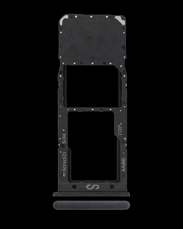Carrellino SIM singola per Samsung Galaxy A12 (A125 / 2020) (Nero)