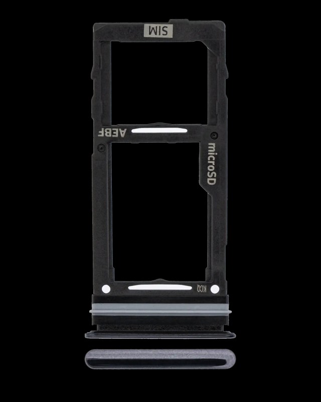 Carrellino SIM singola per Samsung Galaxy A52 4G (A525 / 2021) / 5G (A526 / 2021) A52S 5G (A528 / 2021) (Awesome Nero)