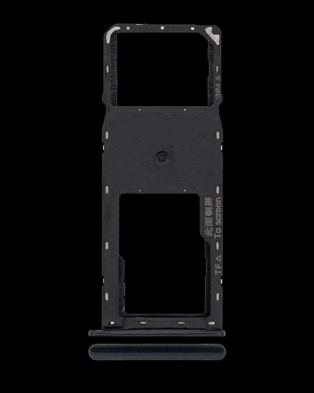 Carrellino SIM singola per Samsung Galaxy A10S (A107 / 2019) / A20S (A207 / 2019) (Nero)