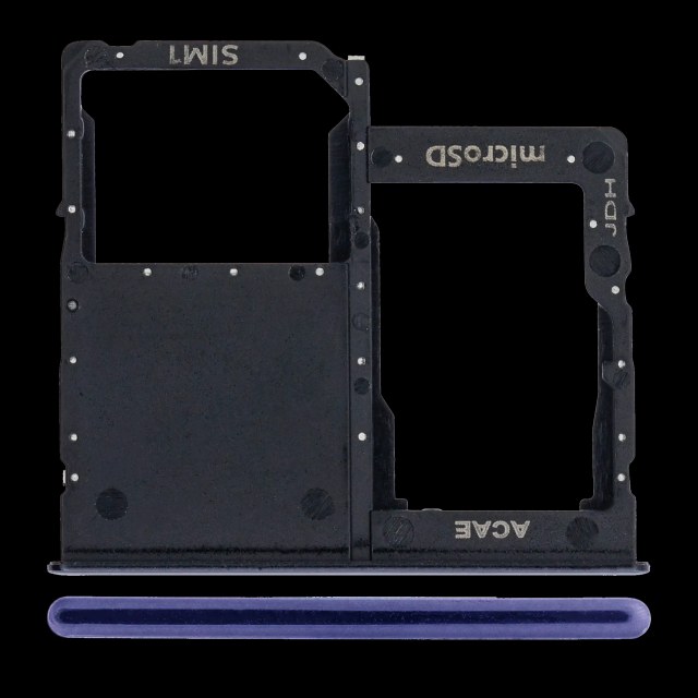 Carrellino SIM singola per Samsung Galaxy A41 (A415 / 2020) (Prism Crush Nero)