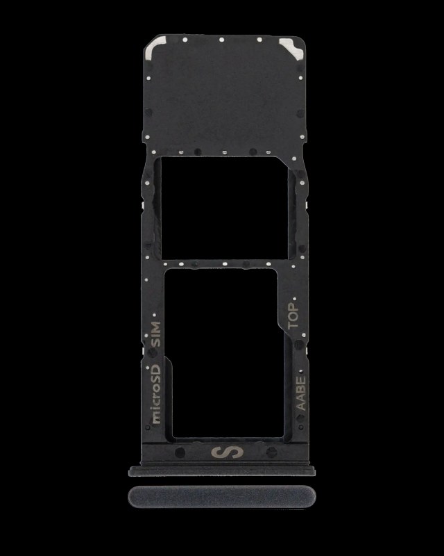 Carrellino SIM singola per Samsung Galaxy A02 (A022 / 2020) (Nero)