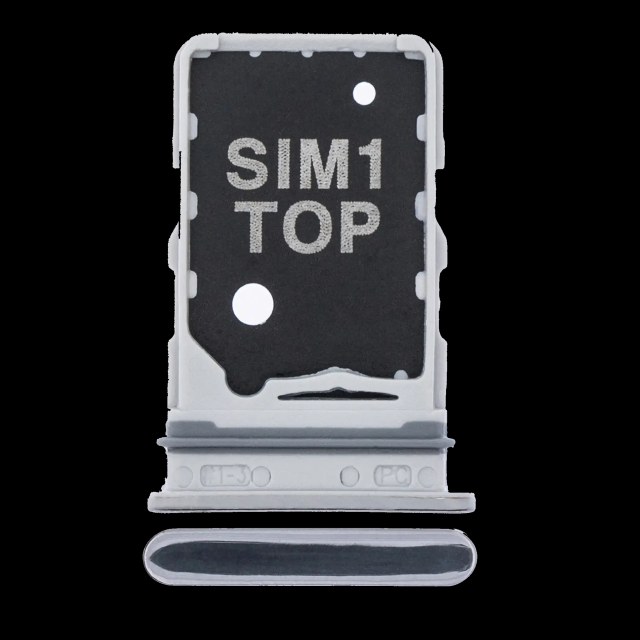 Carrellino SIM singola per Samsung Galaxy A80 (A805 / 2019) (Ghost Bianco)