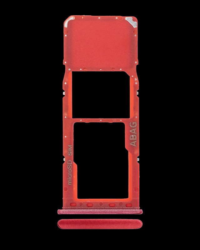 Carrellino SIM singola per Samsung Galaxy A21S (A217 / 2020) (Rosso)