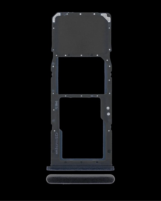 Carrellino SIM singola per Samsung Galaxy A70 (A705 / 2019) (Nero)