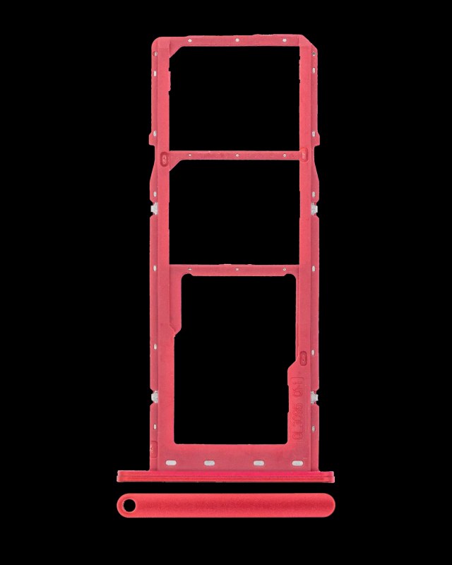 Carrellino doppia SIM per Samsung Galaxy A02S (A025 / 2020) / A03 (A035 / 2021) (Rosso)