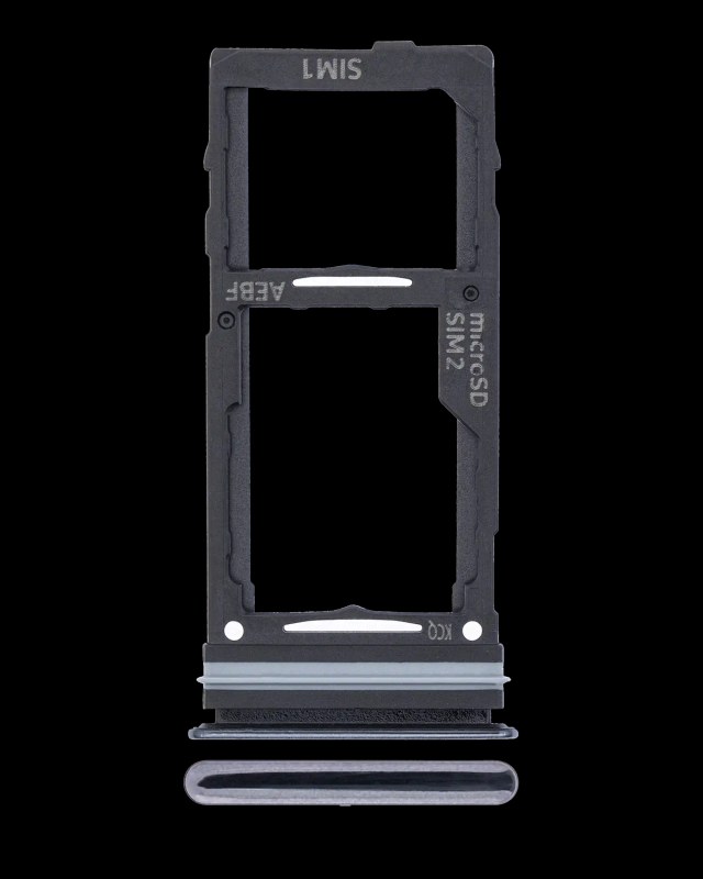 Carrellino doppia SIM per Samsung Galaxy A52 4G (A525 / 2021) / 5G (A526 / 2021) A52S 5G (A528 / 2021) (Awesome Nero)