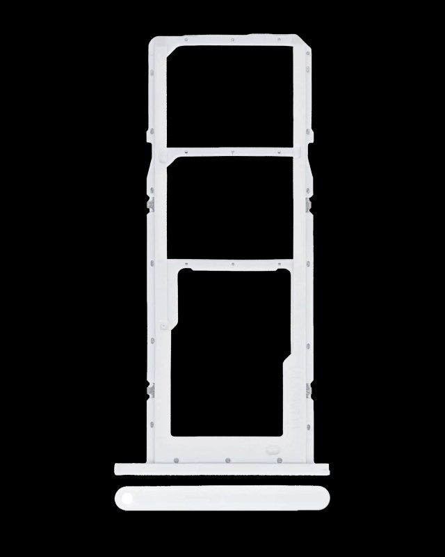 Carrellino doppia SIM per Samsung Galaxy A02S (A025 / 2020) / A03 (A035 / 2021) (Bianco)