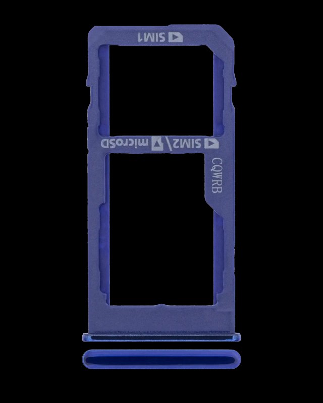 Carrellino doppia SIM per Samsung Galaxy A60 (A606 / 2019) (Seawater Blu)