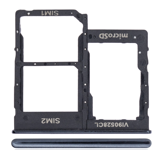 Carrellino doppia SIM per Samsung Galaxy A40 (A405 / 2019) (Nero)