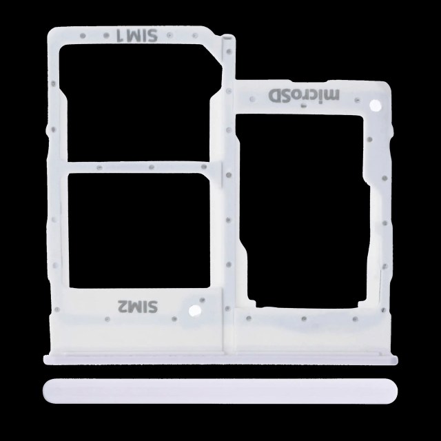Carrellino doppia SIM per Samsung Galaxy A20E (A202 / 2019) (Bianco)