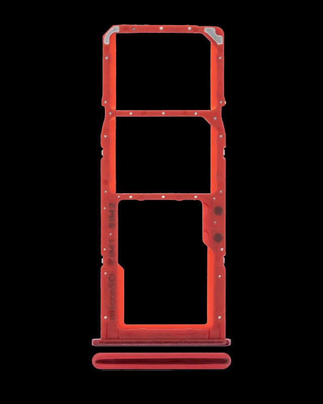 Carrellino doppia SIM per Samsung Galaxy A51 4G (A515 / 2019) (Rosso)