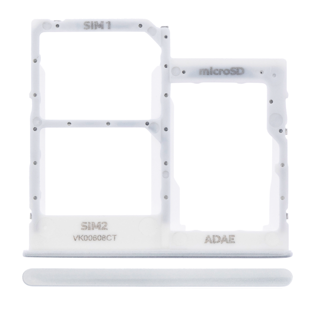 Carrellino doppia SIM per Samsung Galaxy A41 (A415 / 2020) (Prism Crush Argento)