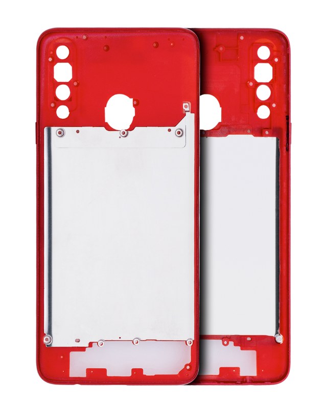 Frame centrale per Samsung Galaxy A20S (A207 / 2019) (Rosso)