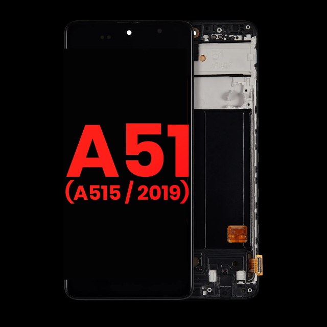 Display OLED completo con Frame per Samsung Galaxy A51 4G (A515 / 2019) (6.46") (tutti i colori)