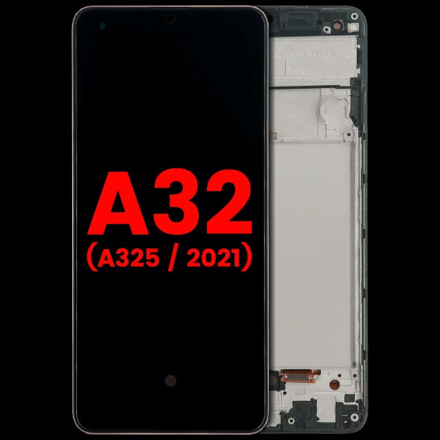 Display OLED completo con Frame per Samsung Galaxy A32 4G (A325 / 2021) (Awesome Nero)