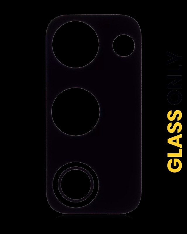 Lente fotocamera posteriore (solo vetro) con adesivo per Samsung Galaxy S20 FE 4G / 5G (Nero) (10 pezzi)