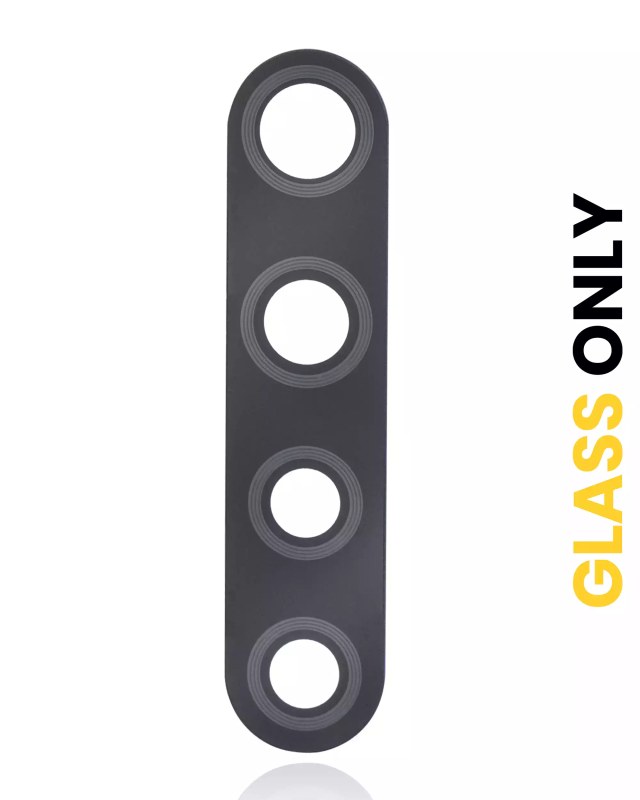 Lente fotocamera posteriore (solo vetro) con adesivo per Samsung Galaxy A21 (A215 / 2020) (10 pezzi)