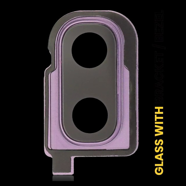 Lente fotocamera posteriore con staffa / Cornice per Samsung Galaxy Z Flip 4G (F700) / Z Flip 5G (F707) (Mirror Viola）